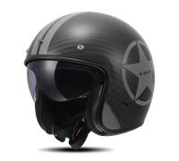 LS2 OF601 Bob II Carbon Star Casque à face ouverte, gris, taille 2XL pour homme