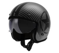 Casque Jet LS2 OF601 Bob II Carbon Star NoirM Star Noir