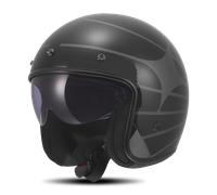 LS2 Helmets Casque Jet OF601 BOB II Cosmic Noir/Gris Taille S Homme