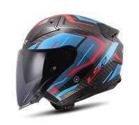 Casque Jet LS2 OF603 Infinity II C Bleu/RougeL Bleu,Rouge