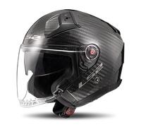 LS2, Casque Moto Jet Infinity II Carbon Gloss Carbon, XL