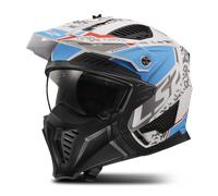 Casque Jet LS2 OF606 DRIFTER DEVOR Mat Blanc/BleuXXL Mat Blanc,Bleu