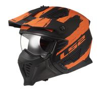 Casque Jet LS2 OF606 DRIFTER Mat Noir/OrangeXL Mat Noir,Orange
