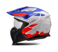 Casque Jet LS2 OF606 Drifter Trek Blanc/Bleu/RougeM Blanc,Bleu,Rouge