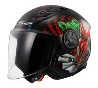 Casque Jet LS2 OF616 AIRFLOW II Happy Dreams Noir Brillant