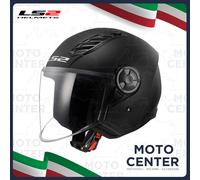 Casque Jet LS2 OF616 Airflow II Noir Mat Visière Longue Taille L (59-60 Cm.)