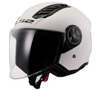 LS2, Casque Moto Jet Airflow II Blanc, XS