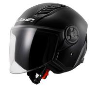 casque jet ls2 of616 airflow ii solid - noir mat XS