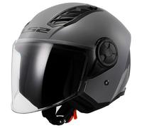 casque jet ls2 of616 airflow ii solide - gris brillant XXL