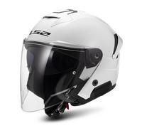 LS2 Helmets Casque jet OF618 Verso II Blanc Taille L