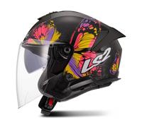 Casque Jet LS2 OF618 Verso II Noir/JauneM Noir,Jaune