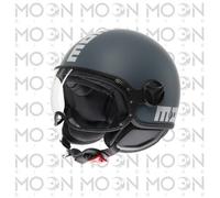 Casque Jet Momo Design FGTR Classic Candy Matt Ottanio Gris Blanc ECE 22.06