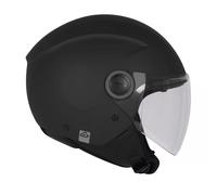 Casque Jet Moto Scooter Acerbis Brezza Noir Mat Avec Visière Homologué ECE 2206