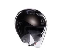 Casque Jet Moto Scooter AGV IRIDES E2206 Mono Asphalte Gris Noir Brillant