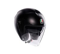 AGV Casque moto jet IRIDES E2206 Écran anti-rayures et protection UV Noir mat XL