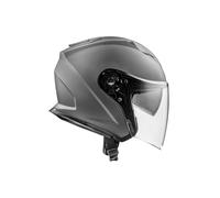 Casque Jet Moto Scooter Premier Dokker U17BM Gris Mat Double Visière Taille XL