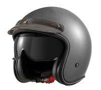 Casque Jet Moto Vintage Casque Mobylette avec Visière Demi Casques Moto Vélo Scooter Chopper pour Adultes Homme Et Femme Sécurité Anti-Collision Casques Homologué ECEDOT 2,L:59-60CM