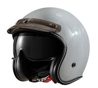 Casque Jet Moto Vintage Casque Mobylette avec Visière Demi Casques Moto Vélo Scooter Chopper pour Adultes Homme Et Femme Sécurité Anti-Collision Casques Homologué ECEDOT 1,XL:61-62CM