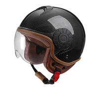 Casque Jet Moto Vintage, Rétro Open Face Bols Casque avec Lunettes ntérieur Respirant Fermeture Rapide, Casques Motard Jet 3/4 Certificat ECE, Universel Homme Et Femme Casque Jet D,L=(59-60CM)