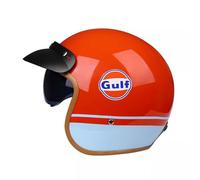 Casque Jet Moto Vintage, Rétro Open Face Bols Casque avec Lunettes VisièRe ntérieur Respirant Fermeture Rapide, Casques Motard Jet 3/4 Certificat ECE, Universel Homme Et Femme C,L=(59-60CM)