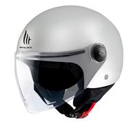 Casque Jet MT Helmets Street S SOLIDE A0 Blanc Brillant