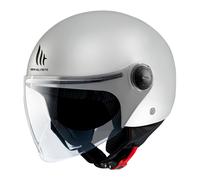 CASQUE JET MT STREET UNI BLANC BRILLANT L (ECE 22.06)