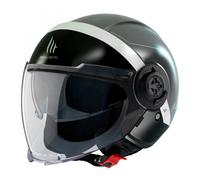 CASQUE JET MT VIALE SV 68 UNIT DOUBLE ECRANS GRIS MAT XS (ECE 22.06)