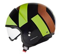 Casque Jet Nolan N21 TANGENTE 348 Nero / Terra / Verde impulso