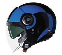 Casque Jet Nolan N21 VISOR BICROMO 351 Nero / Blu / Azzurro