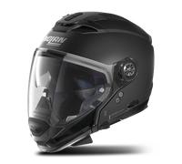 Casque Jet Nolan N70-2 GT Classic N-COM Brillant Noir matL Noir mat