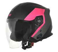 Casque Jet Origine Palio BT 2.0 Bluetooth Eko Noir / Fuchsia