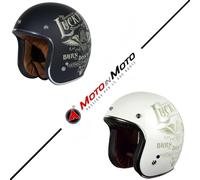 Casque Jet Origine Primo Flying Wheel Ligne Vintage Moto Custom Cafe Racer Solo