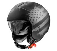 casque jet premier rocker am 9 bm noir mat / gris XS
