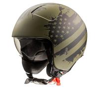 casque jet premier rocker am mily bm vert / noir XS