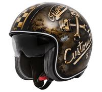 Premier Helmets 23 Vintage Op9 Bm 22.06 Open Face Helmet Noir,Doré L