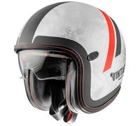 casque jet premier vintage platinum dr do92bm - gris / noir / rouge L