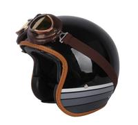 Casque Jet rétro Dot pour Moto avec visière Casques Ouverts Tendance adaptés aux Hommes et aux Femmes pour Les trajets Quotidiens et Les baladesS/55-56cm