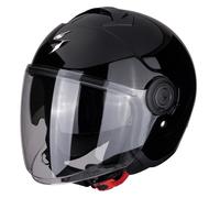 Casque Jet Scorpion Exo City Solid Noir Brillant
