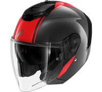 Casque Jet Shark RS JET CARBON BLANK Carbon Red Carbon