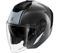 Shark RS Jet Carbon Skin, casque à réaction L Noir/Gris Noir/Gris
