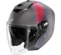 Casque Jet Shark RS JET STRIDE Mat Silver Violet Blue