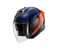 SHARK Casque moto Jet Skwal i3 Mekarium - Noir/Chrome/Orange - XL
