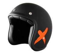 Casque jet stormer pearl X-RIDER noir orange fluo mat Taille L