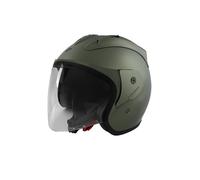 Casque Jet STORMER Sun Evo 2.0 Kaki Matt Homologué ECE 22.06 Intérieur Lavable Boucle Micrométrique M