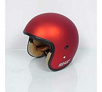 Casque Jet, Taille L, Rouge Mat
