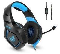 Casque jeu professionnel noir anti-bruit filaire demicro rétro-éclairé stéréo monté sur la tête pour gamer G