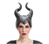 CASQUE LATEX CORNES MALÉFIQUES 29CM NOIR EMME