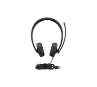 Casque Lenovo 4XD1P83425 Arceau Filaire USB Type-A 20-20000Hz, Microphone Boom, Impédance 32 Ohm, Sensibilité 116dB, Compatible Windows/Mac/Mobile, Noir, 140g