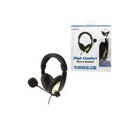 LogiLink Micro-casque stéréo High Comfort circum-aural filaire G