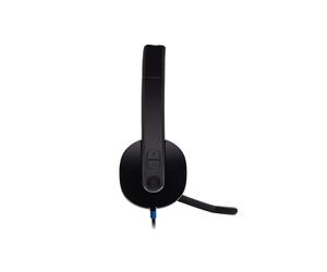 Casque Logitech H540 USB - Binaural, Supra-aural, 20-20000Hz, Micro anti-parasite, Impédance 20 Ohm, Sensibilité 115dB, Câble 1.8m, Noir